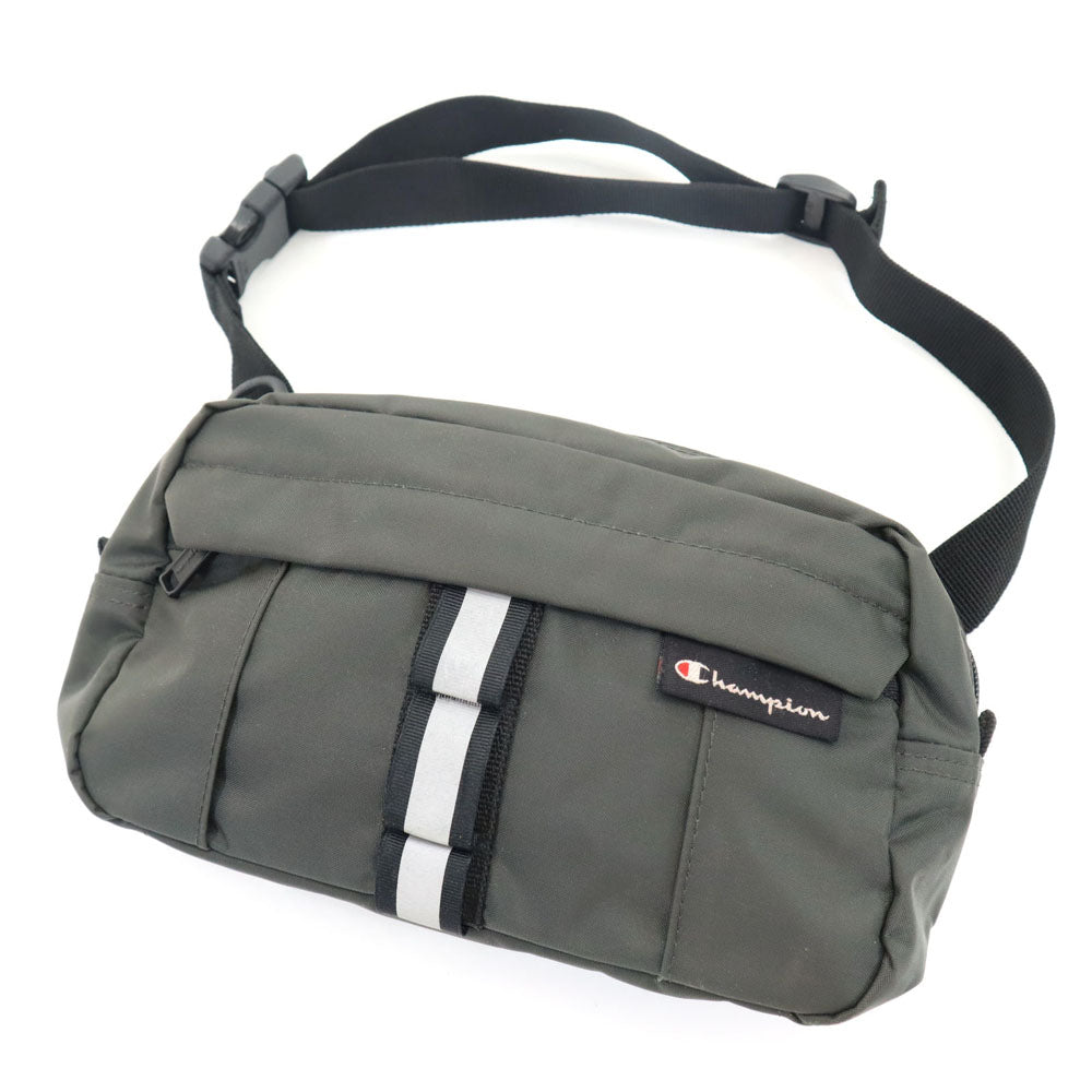 チャンピオン ボディバッグ グレー系 Champion ウエストポーチ メンズ
