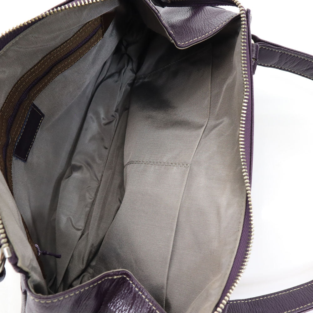 ランバン 日本製 ハンドバッグ パープル LANVIN ELITE レディース