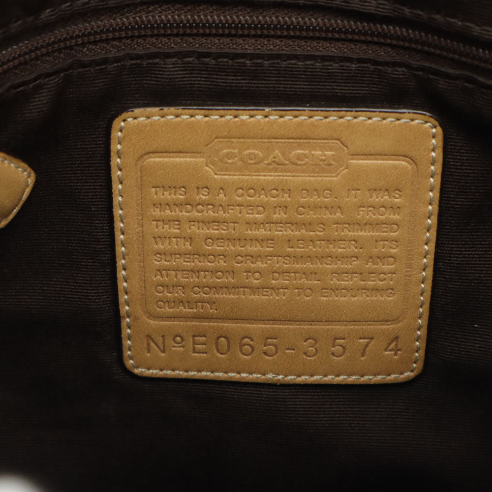 コーチ E065-3574 シグネチャー柄 ショルダーバッグ ベージュ系 COACH レディース