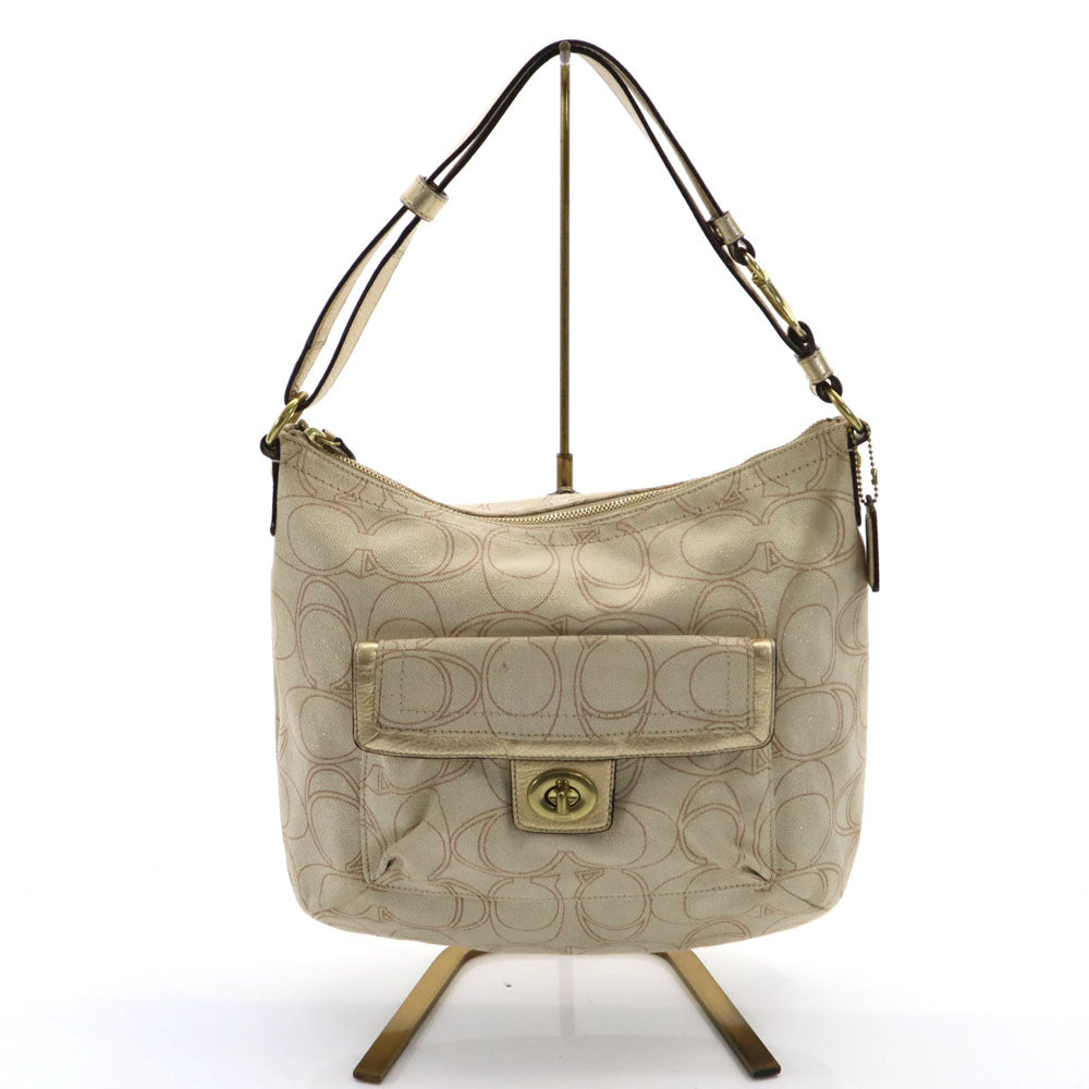 コーチ B1294-F19189 ペネロピ リネン シグネチャー柄 ショルダーバッグ ベージュ系 COACH レディース