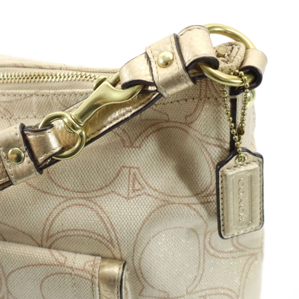 コーチ B1294-F19189 ペネロピ リネン シグネチャー柄 ショルダーバッグ ベージュ系 COACH レディース