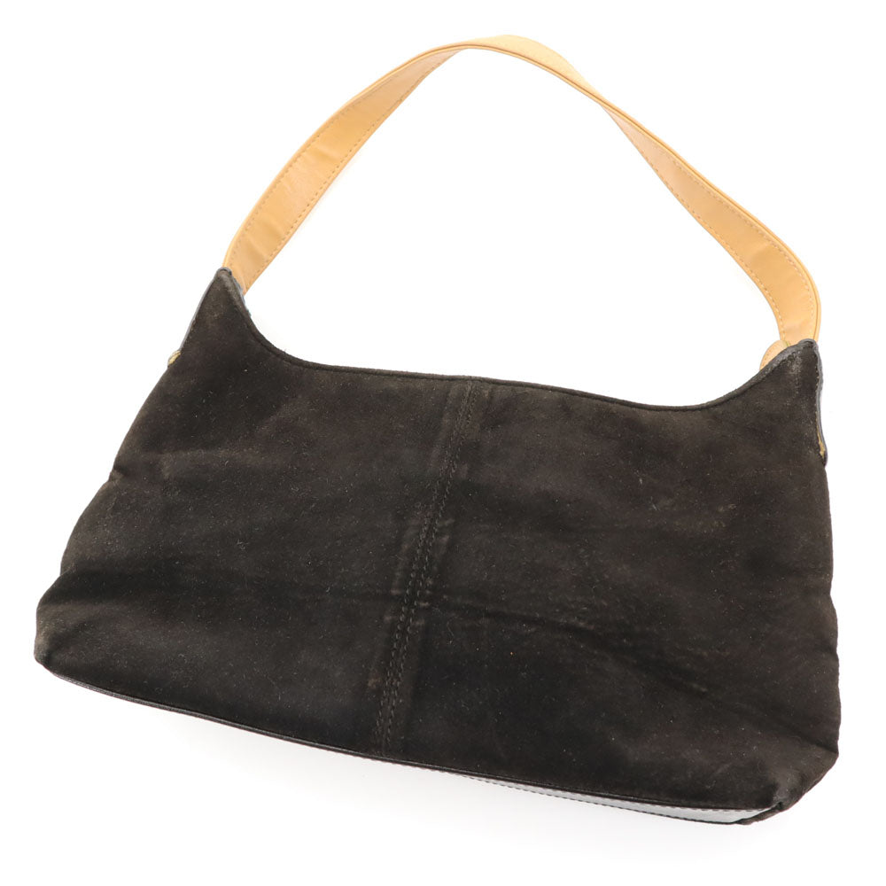 ヴィンセントヴァレンティノ スエード調 ショルダーバッグ ブラック レディース