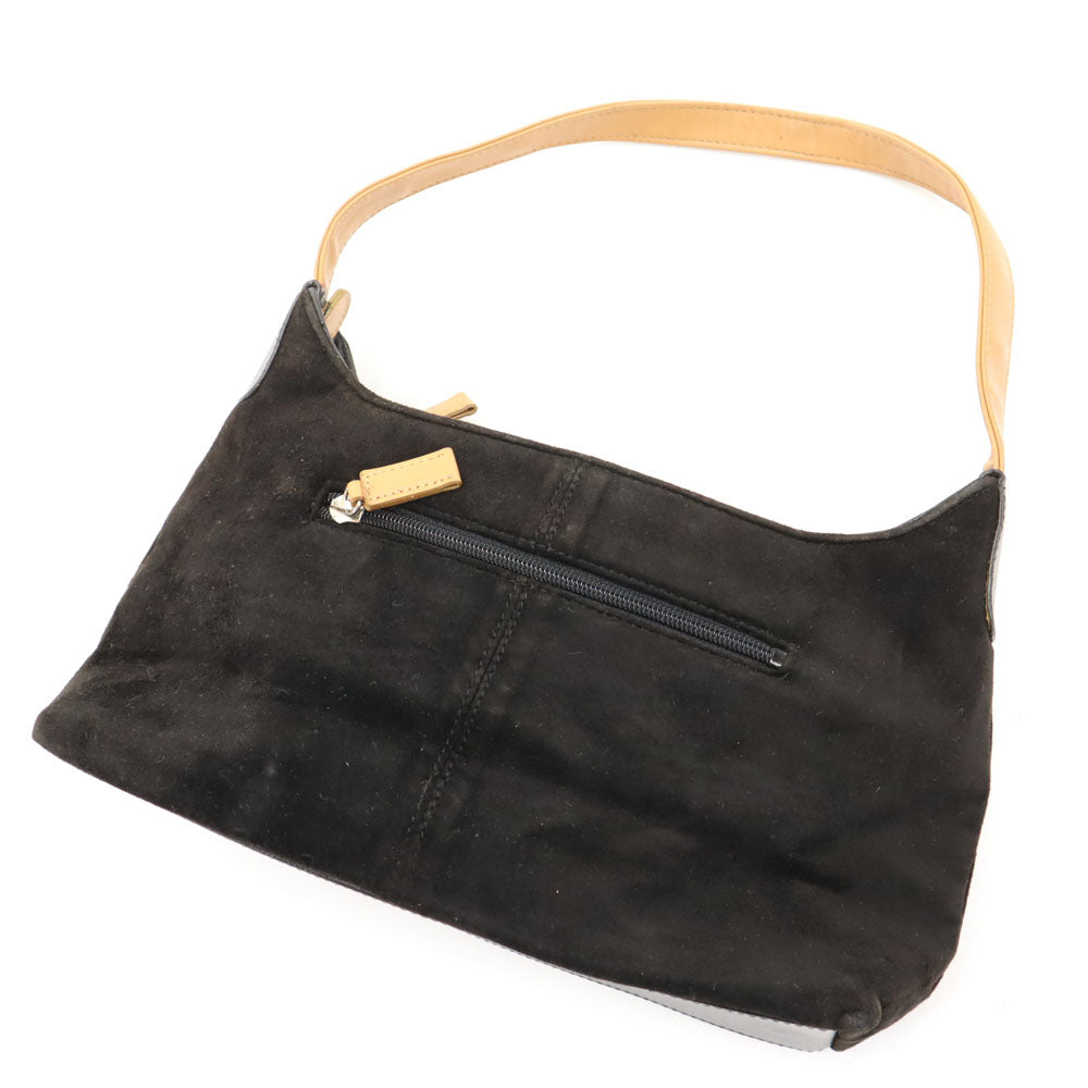 ヴィンセントヴァレンティノ スエード調 ショルダーバッグ ブラック レディース