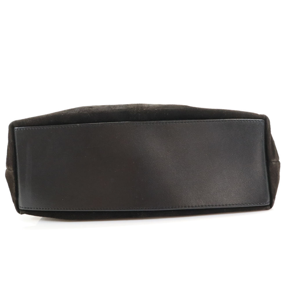 ヴィンセントヴァレンティノ スエード調 ショルダーバッグ ブラック レディース