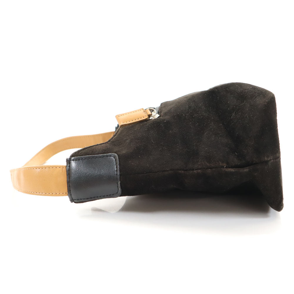 ヴィンセントヴァレンティノ スエード調 ショルダーバッグ ブラック レディース