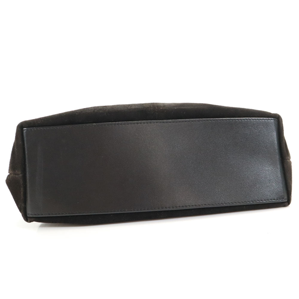 ヴィンセントヴァレンティノ スエード調 ショルダーバッグ ブラック レディース