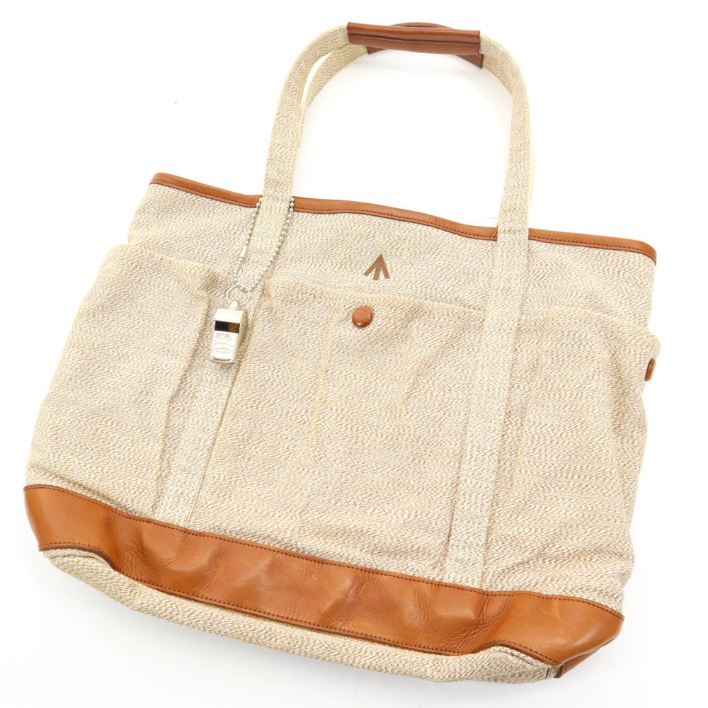 PORTER ポーター 吉田カバン THE ACME THUNDERER BROAD ARROW トートバッグ ブラウン系 レザー切替 ブロードアロー メンズ