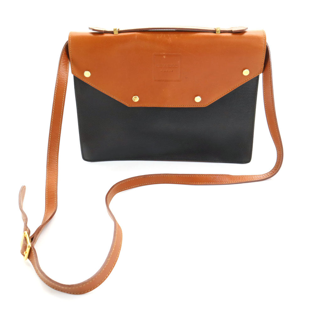 NINA RICCI ニナリッチ イタリア製 ショルダーバッグ ブラック レディース