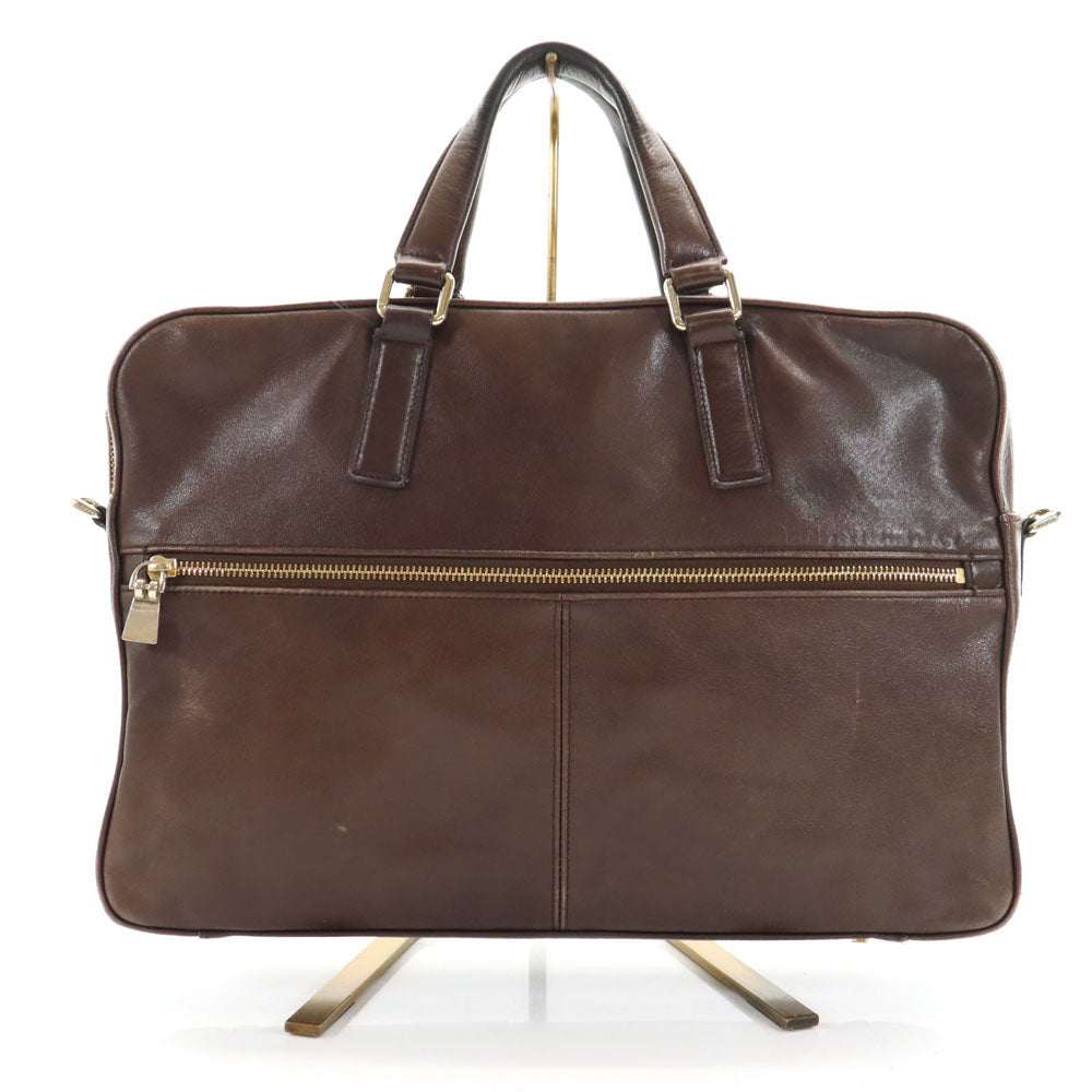 aniary アニアリ 日本製 レザー ブリーフケース ブラウン ビジネスバッグ メンズ