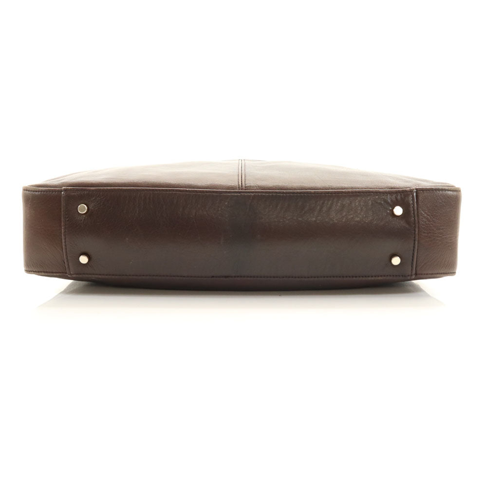 aniary アニアリ 日本製 レザー ブリーフケース ブラウン ビジネスバッグ メンズ