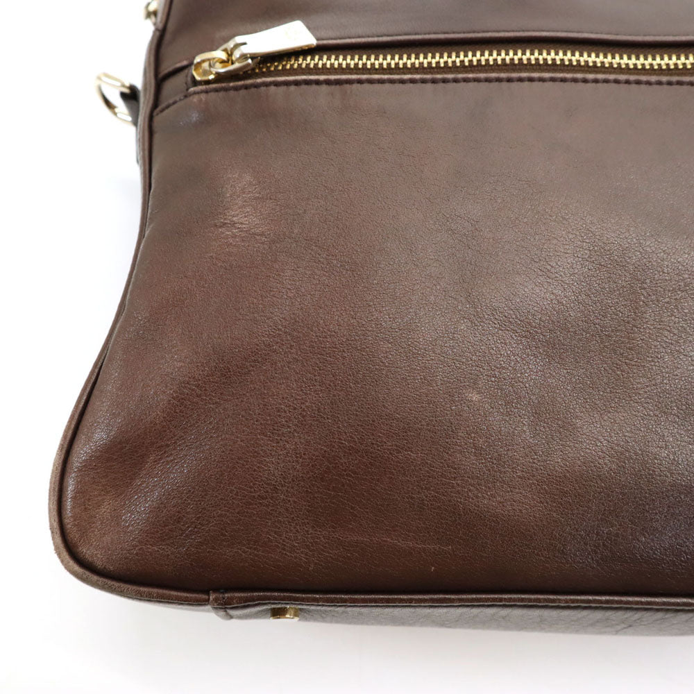 aniary アニアリ 日本製 レザー ブリーフケース ブラウン ビジネスバッグ メンズ