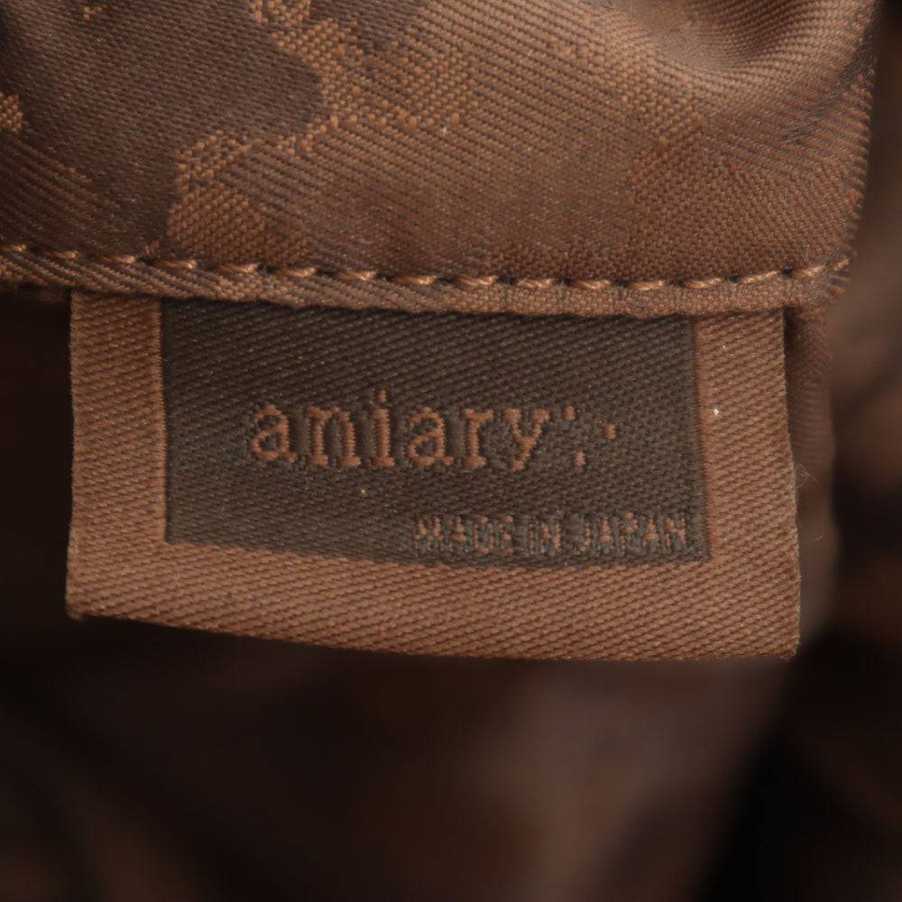 aniary アニアリ 日本製 レザー ブリーフケース ブラウン ビジネスバッグ メンズ