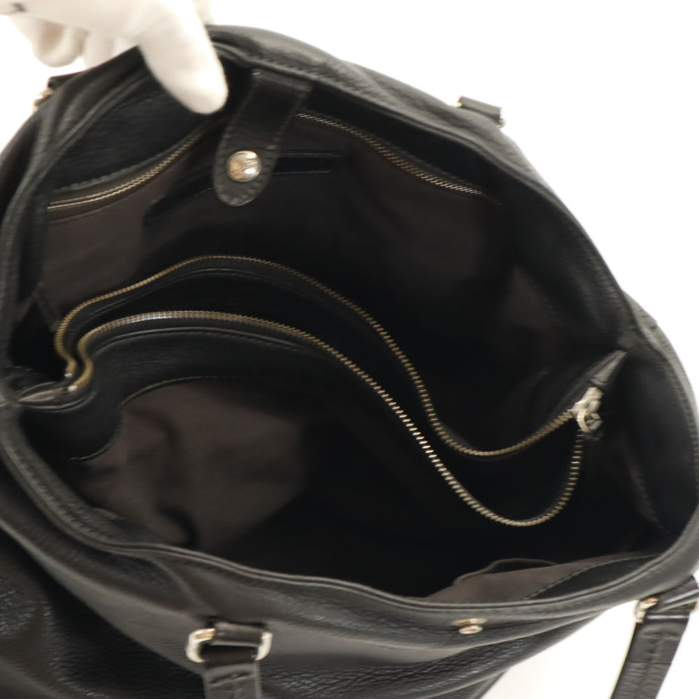 Daniel & Bob ダニエルアンドボブ イタリア製 トゥモローランド別注 レザー トートバッグ ブラック x TOMORROWLAND メンズ