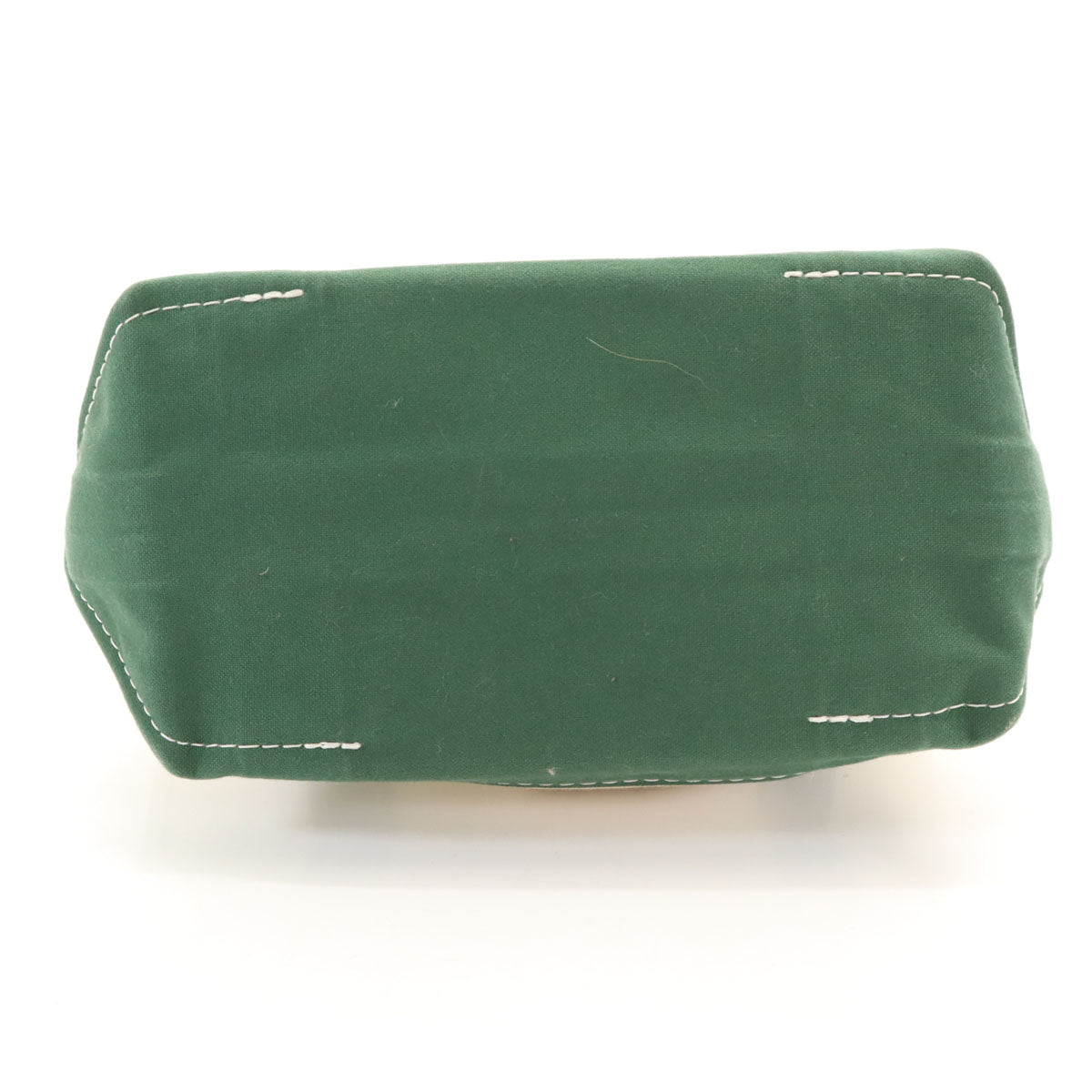 ORCIVAL オーシバル 日本製 キャンバス トートバッグ 白×緑 レディース