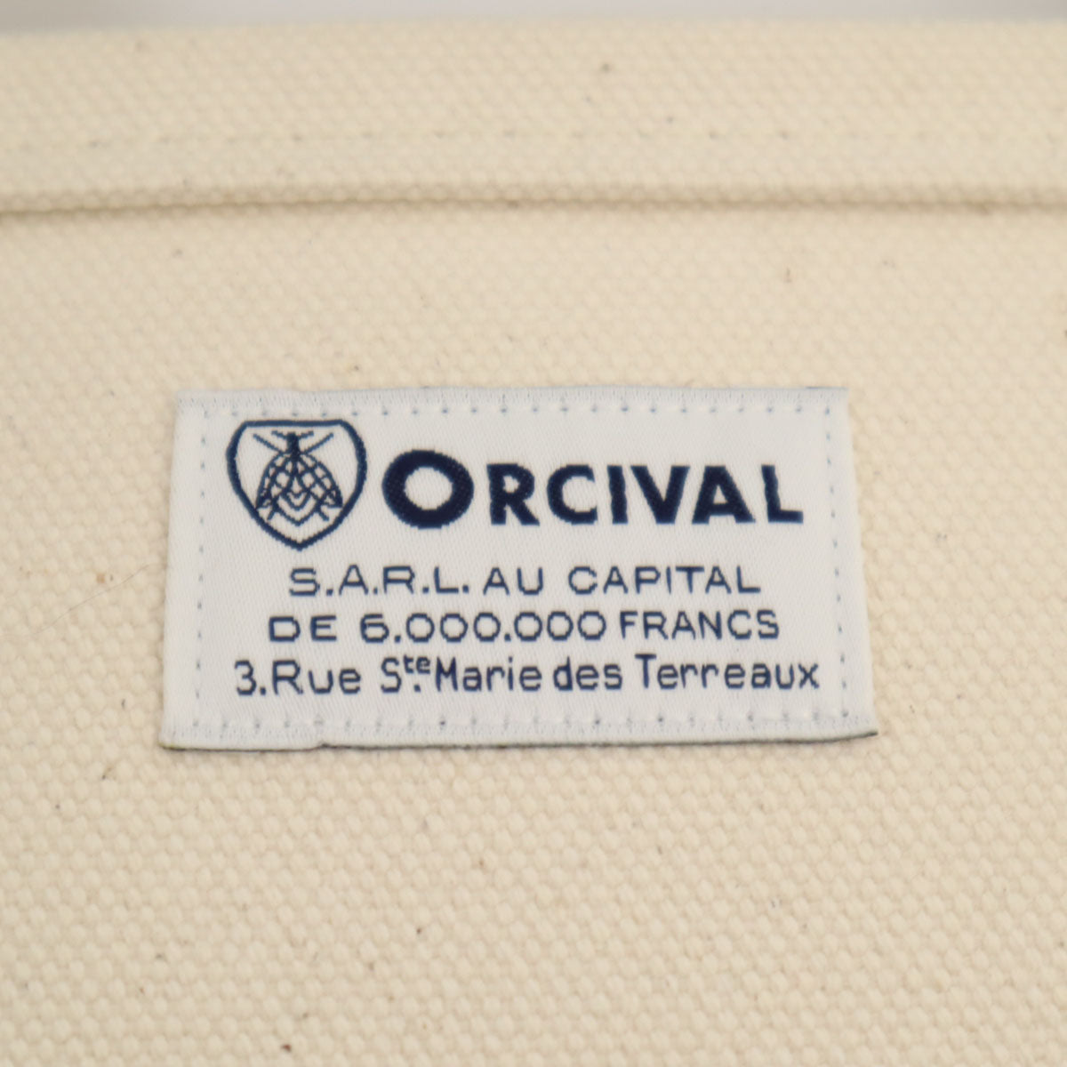 ORCIVAL オーシバル 日本製 キャンバス トートバッグ 白×緑 レディース