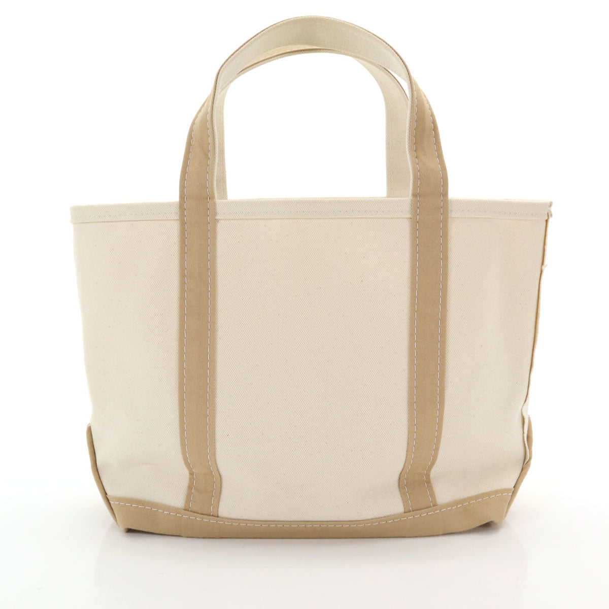 ORCIVAL オーシバル 日本製 キャンバス トートバッグ 白×ベージュ レディース
