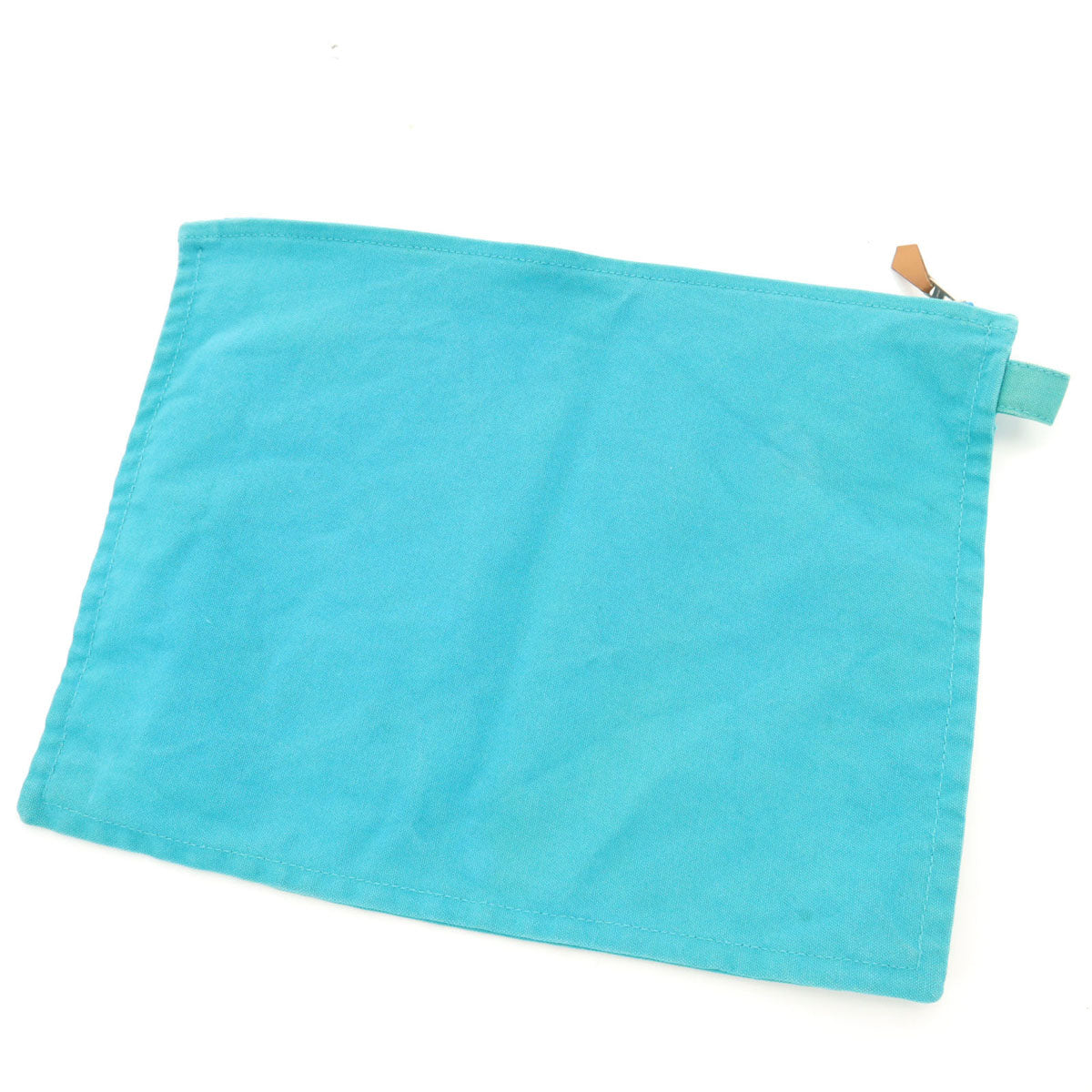 HERMES エルメス フランス製 キャンパス クラッチバッグ 水色 フラットポーチ レディース