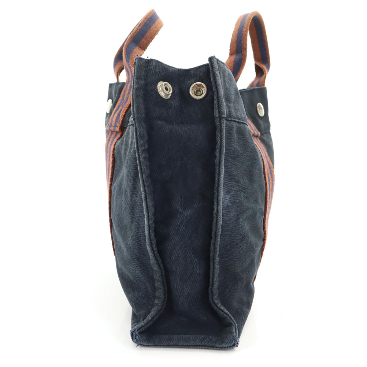 HERMES エルメス フランス製 フールトゥPM キャンバス トートバッグ ネイビー 廃番 レディース
