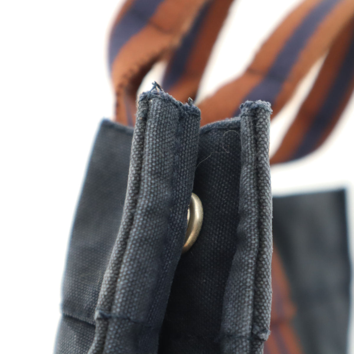 HERMES エルメス フランス製 フールトゥPM キャンバス トートバッグ ネイビー 廃番 レディース