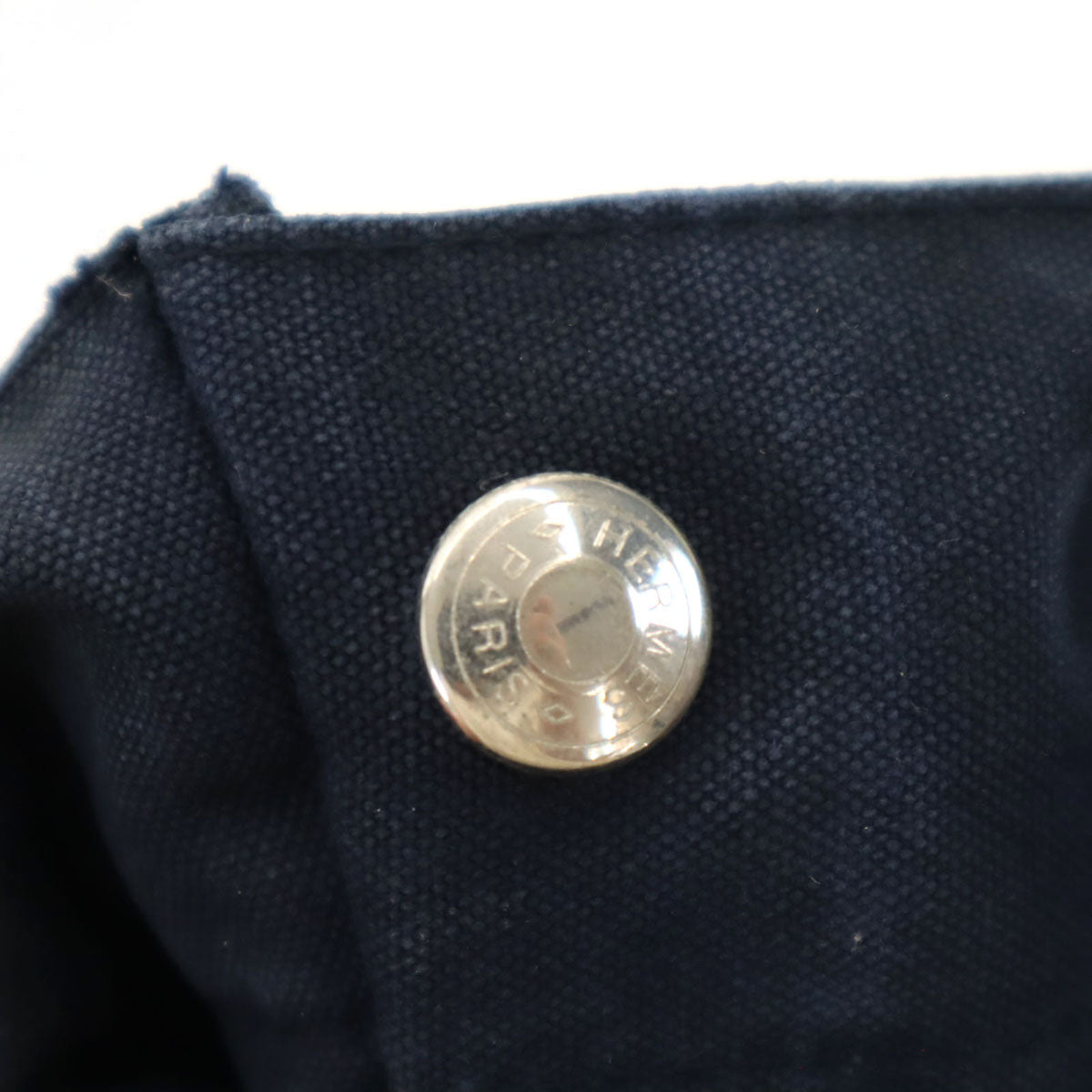 HERMES エルメス フランス製 フールトゥPM キャンバス トートバッグ ネイビー 廃番 レディース