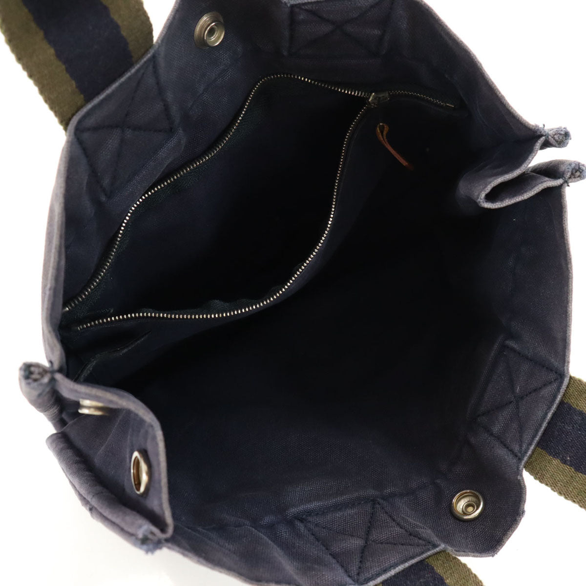 HERMES エルメス フランス製 フールトゥPM キャンバス トートバッグ ネイビー 廃番 レディース