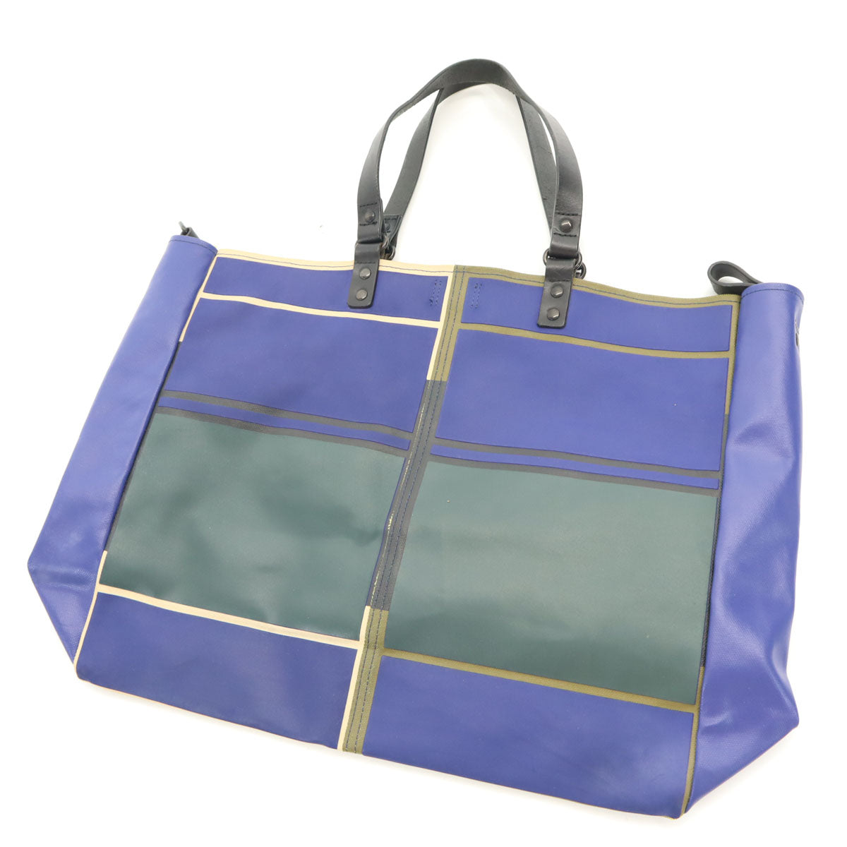 PLEATS PLEASE プリーツプリーズ 日本製 PVC トートバッグ 青紫 メンズ