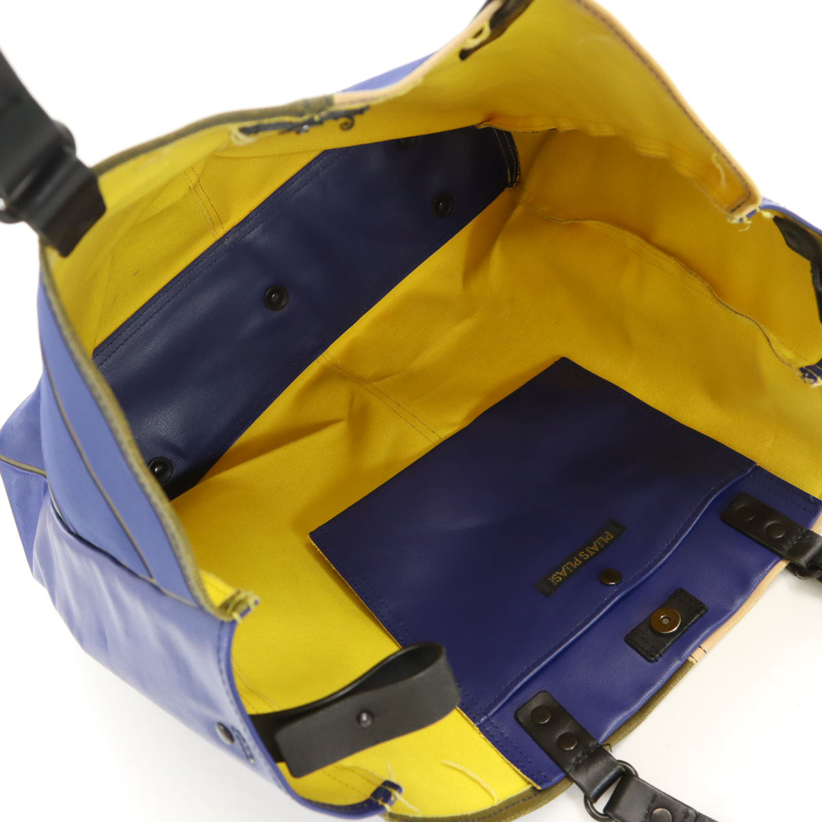 PLEATS PLEASE プリーツプリーズ 日本製 PVC トートバッグ 青紫 メンズ