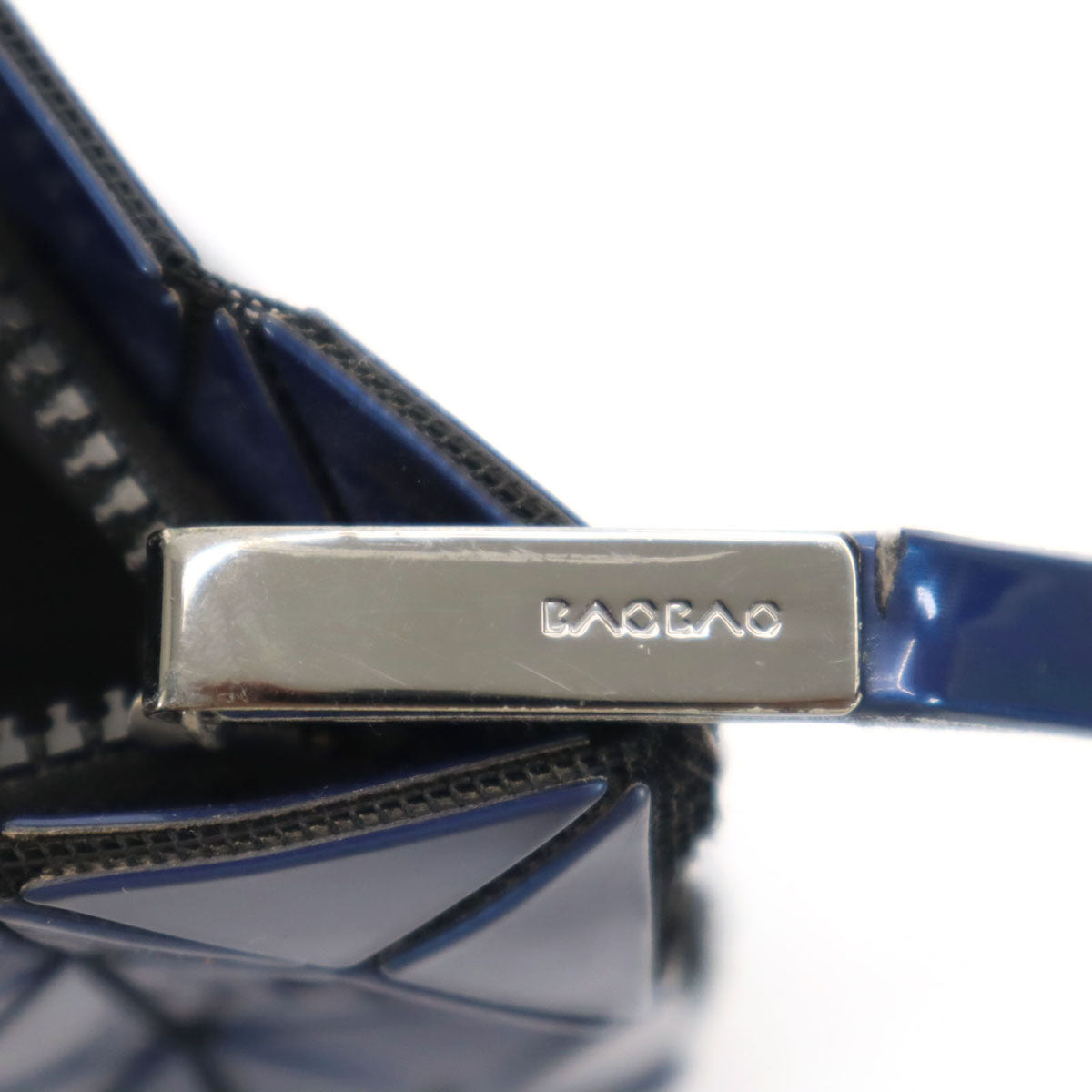 BAO BAO ISSEY MIYAKE バオバオ イッセイミヤケ 日本製 ハンドバッグ ネイビー ポーチ レディース