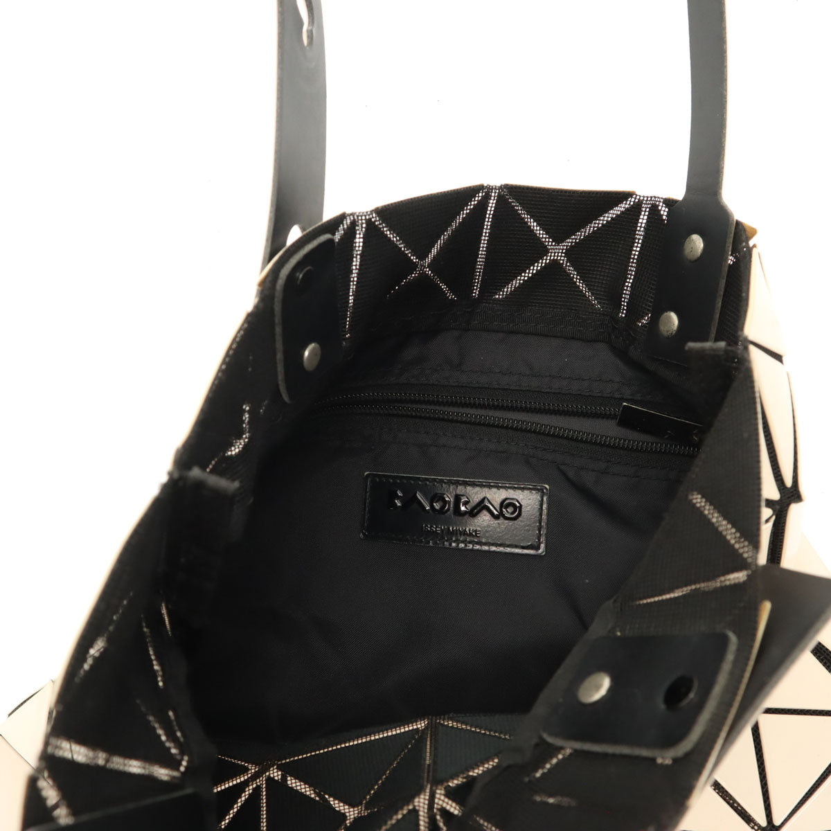 BAO BAO ISSEY MIYAKE バオバオ イッセイミヤケ 日本製 トートバッグ アイボリー レディース