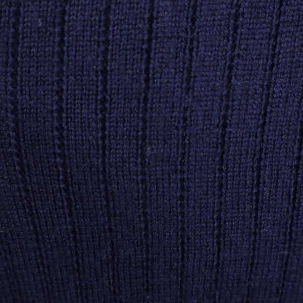 Mackintosh マッキントッシュ ウール 長袖 Vネック ロング ニットカーディガン 38 紺 レディース