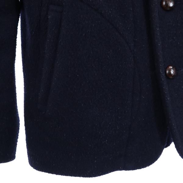 ダントン 日本製 ウール ジャケット 36 ネイビー系 Danton フード レディース