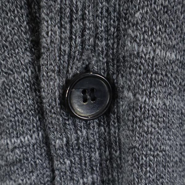 DENHAM デンハム ウールブレンド 長袖 コットンニット ショールカラー カーディガン L グレー系 メンズ