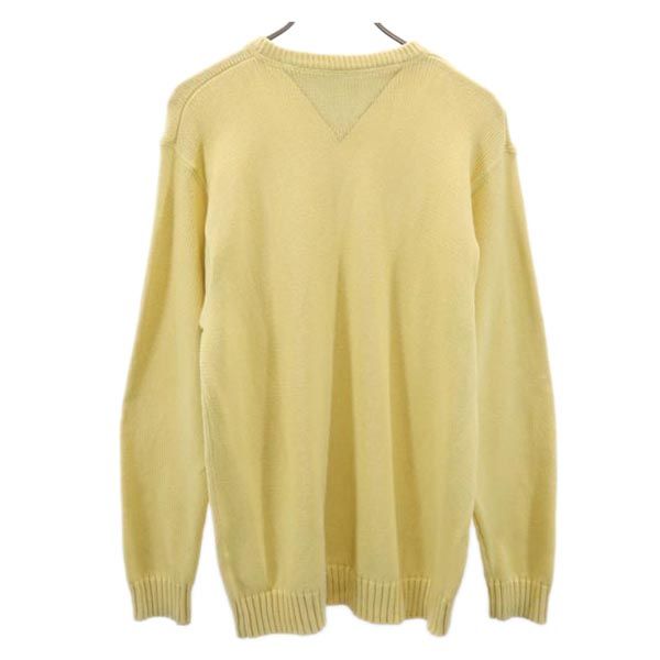 TOMMY HILFIGER トミーヒルフィガー 90s オールド 長袖 セーター S 黄色 ニット メンズ