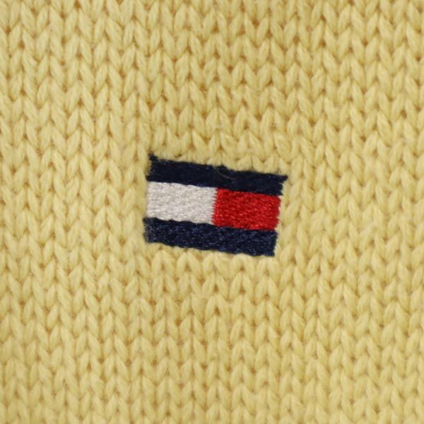 TOMMY HILFIGER トミーヒルフィガー 90s オールド 長袖 セーター S 黄色 ニット メンズ
