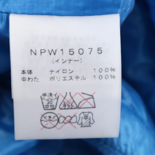 THE NORTH FACE ノースフェイス NPW15075 3WAY ナイロンジャケット M ブルー系 アウトドア 中綿ライナー レディース