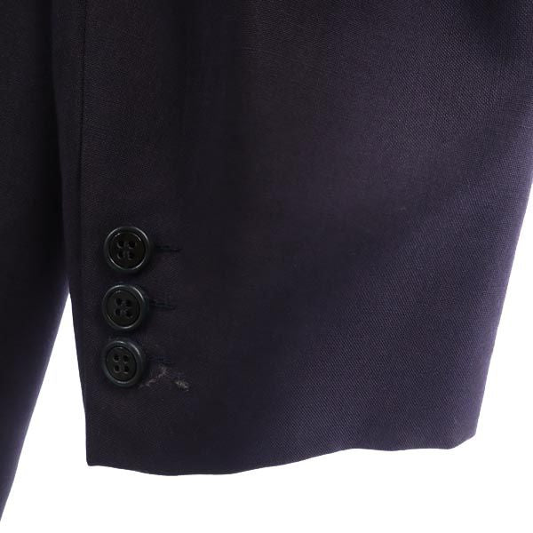 LANVIN ランバン モヘアブレンド テーラードジャケット ST46-54 紺系 メンズ