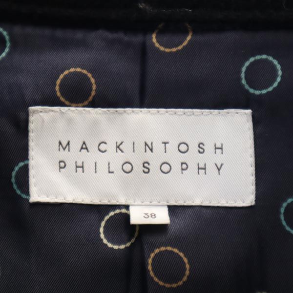 MACKINTOSH PHILOSOPHY マッキントッシュフィロソフィー 日本製 ウールジャケット 38 黒系 レディース