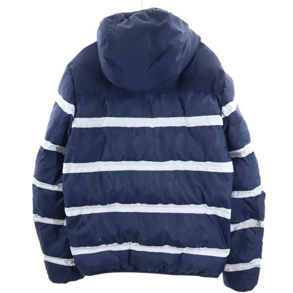 TOMMY HILFIGER トミーヒルフィガー ボーダー 中綿ジャケット M ネイビー系 メンズ