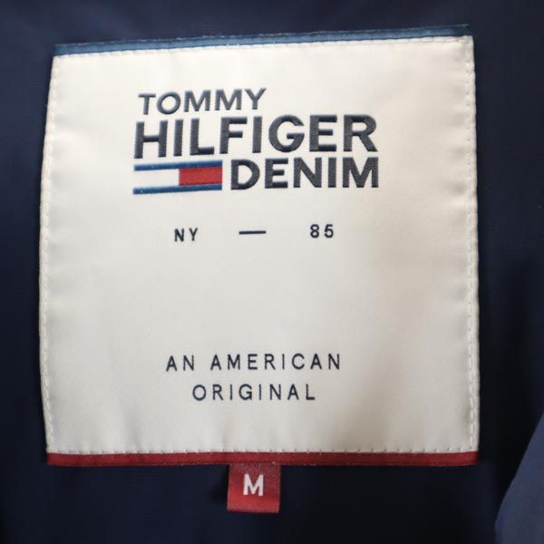 TOMMY HILFIGER トミーヒルフィガー ボーダー 中綿ジャケット M ネイビー系 メンズ