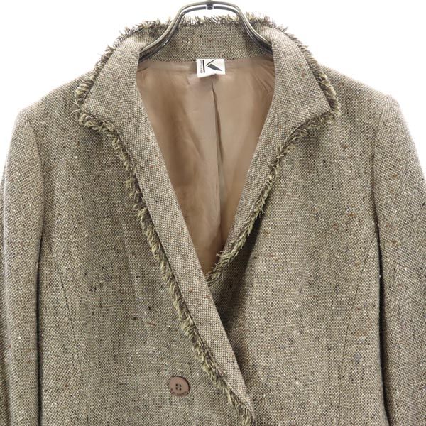 KRIZIA クリツィア ウールジャケット 42 ブラウン系 レディース