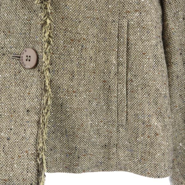 KRIZIA クリツィア ウールジャケット 42 ブラウン系 レディース