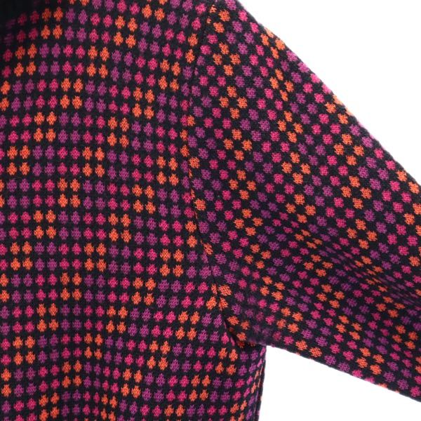 ozone community オゾンコミュニティ 日本製 ウールジャケット F 紫×ピンク×オレンジ フルジップ メンズ