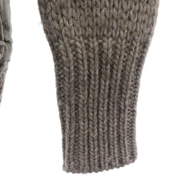 HUMANOID ヒューマノイド ウールブレンド 長袖 ローゲージ ニット XS ブラウン系 セーター レディース