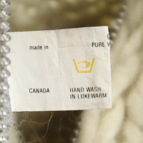 VINTAGE ヴィンテージ 80s カナダ製 ヴィンテージ ウール カウチンジャケット ブラウン系 ニット メンズ