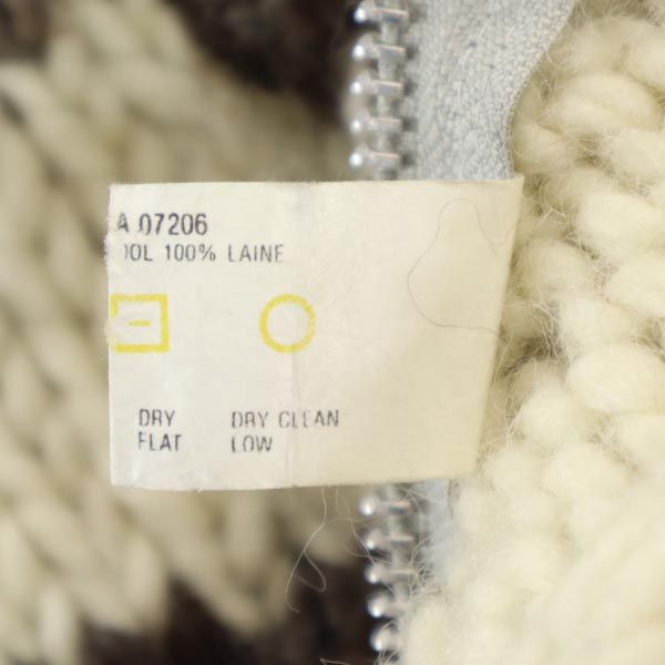 VINTAGE ヴィンテージ 80s カナダ製 ヴィンテージ ウール カウチンジャケット ブラウン系 ニット メンズ