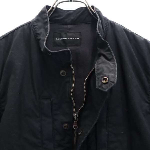 LOUNGE LIZARD ラウンジリザード 日本製 コットンジャケット 2 濃紺 薄中綿入り メンズ