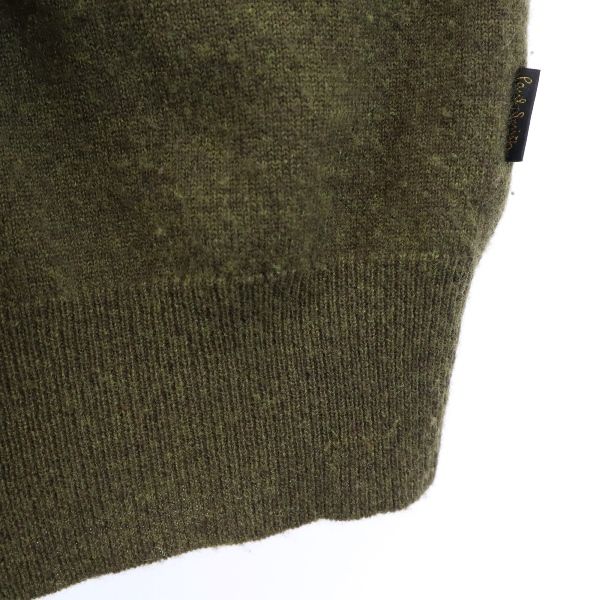 ポールスミスジーンズ 長袖 エルボーパッチ ニット M 緑系 Paul Smith JEANS セーター メンズ