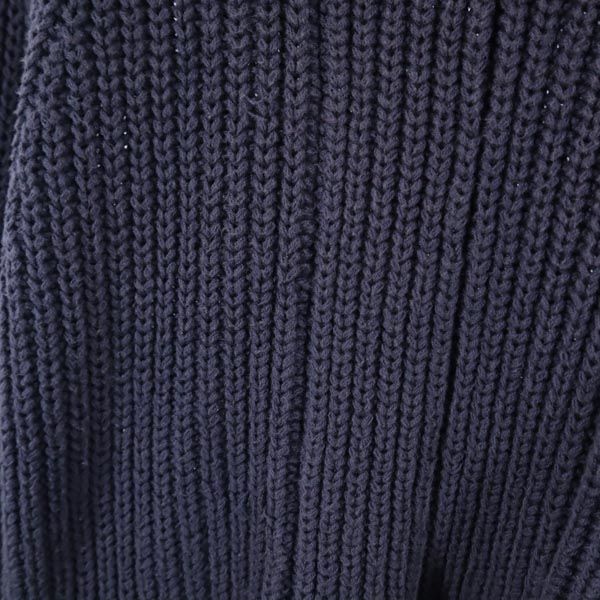 Ron Herman ロンハーマン 長袖 Vネック ローゲージ ニット XS ネイビー系 セーター レディース