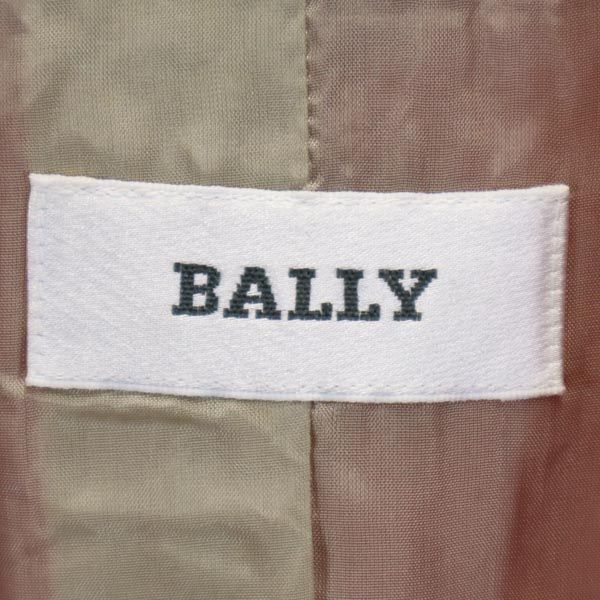 BALLY バリー ウールブレンド ノーカラージャケット USA6 レッド系 レディース