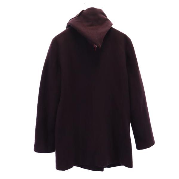 N.HOOLYWOOD エヌハリウッド 日本製 ウールブレンド フーデッド ジャケット 38 ボルドー レディース